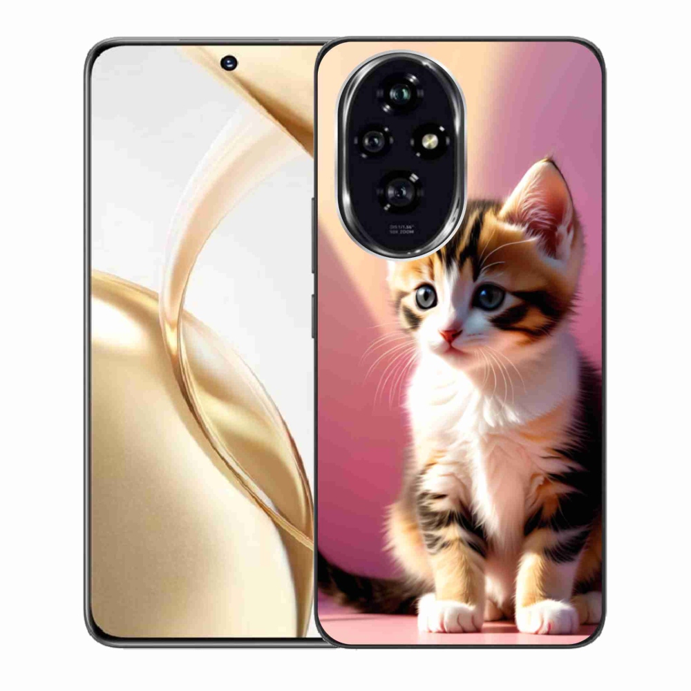 Gélový kryt mmCase na Honor 200 5G - zvedavé mačiatko 2