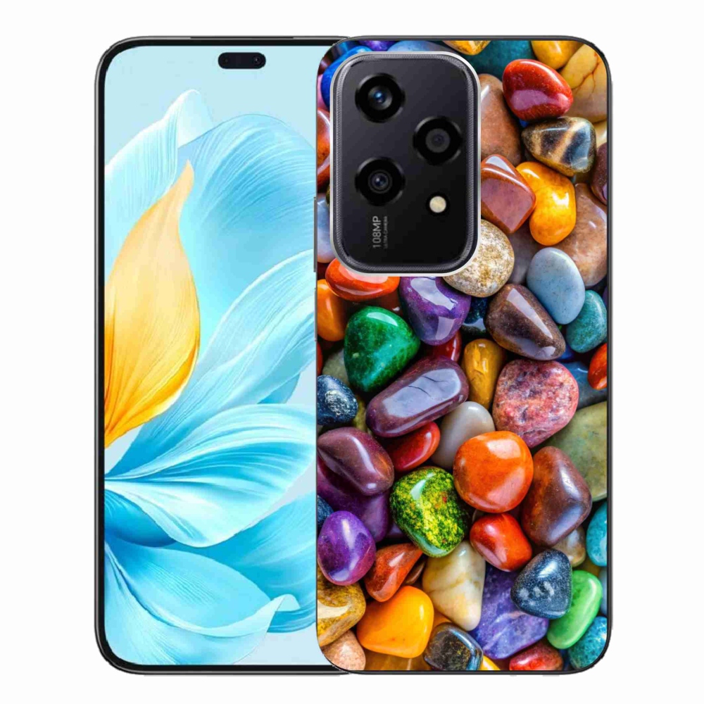 Gélový kryt mmCase na Honor 200 Lite 5G - farebné kamienky