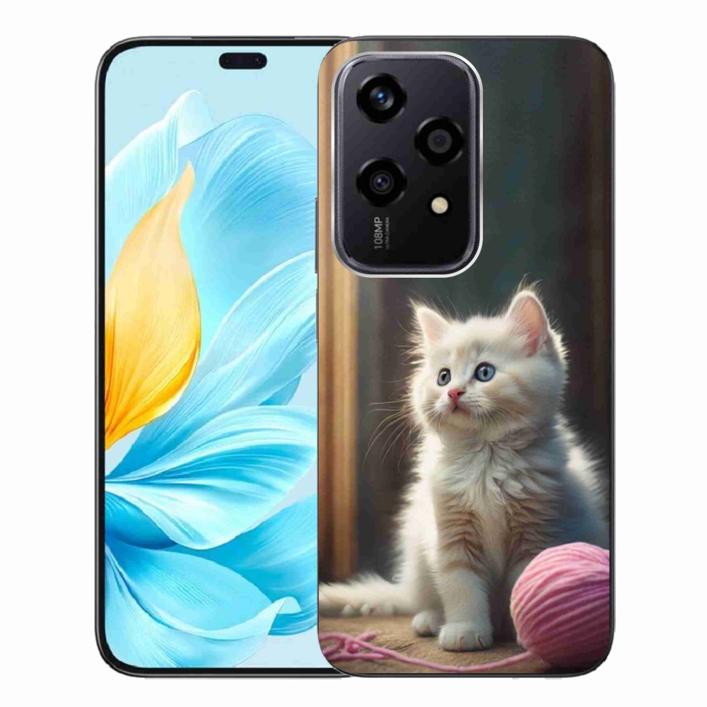Gélový kryt mmCase na Honor 200 Lite 5G - biele mačiatko 2