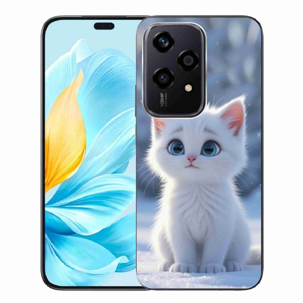 Gélový kryt mmCase na Honor 200 Lite 5G - biele mačiatko 3