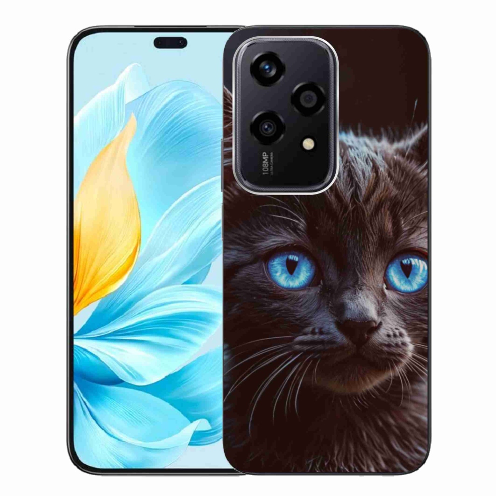 Gélový kryt mmCase na Honor 200 Lite 5G - čierne mačiatko 2