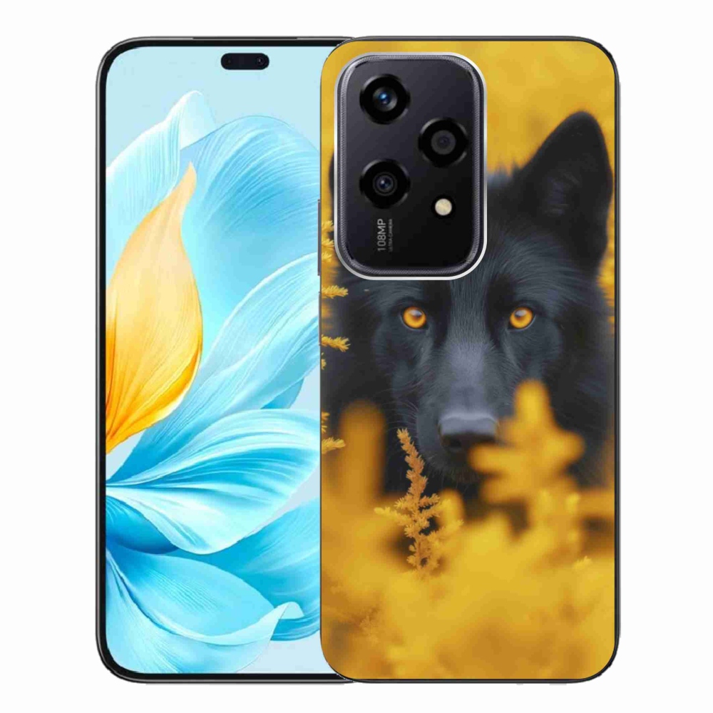 Gélový kryt mmCase na Honor 200 Lite 5G - čierny vlk 2
