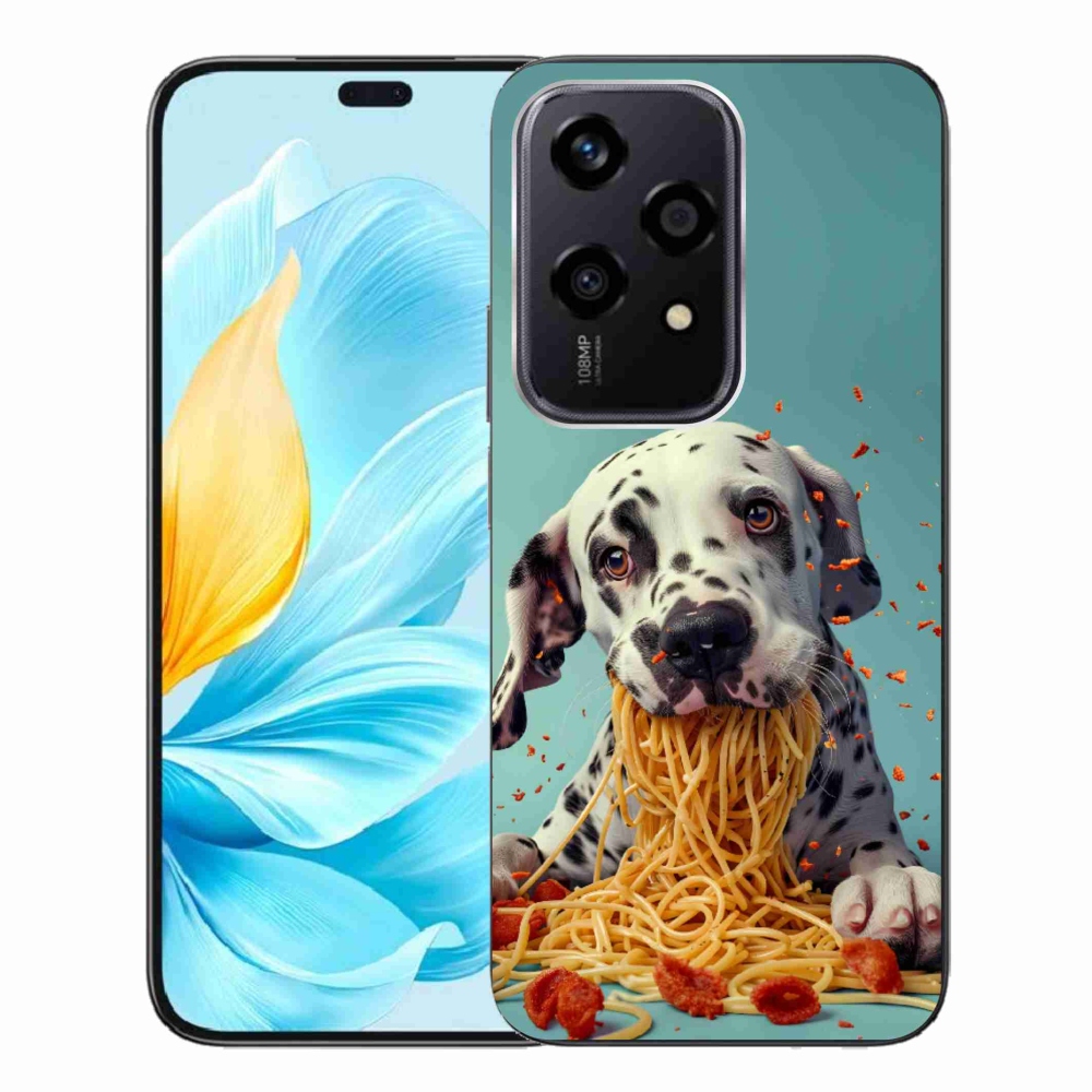 Gélový kryt mmCase na Honor 200 Lite 5G - dalmatín a špagety