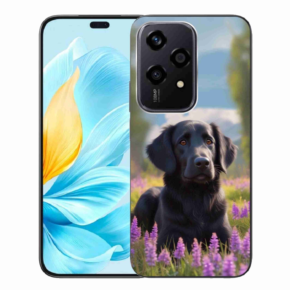 Gélový kryt mmCase na Honor 200 Lite 5G - elegantný čierny retriever