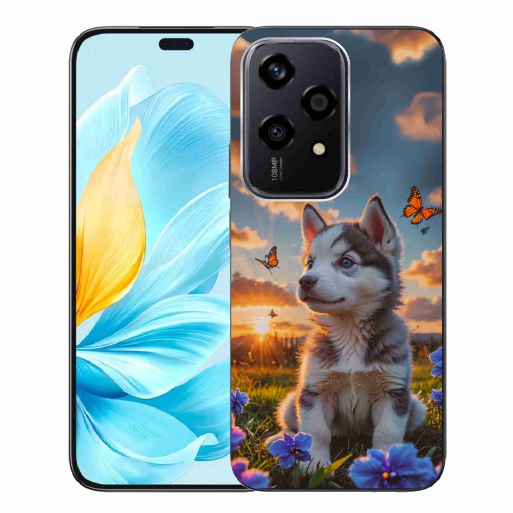 Gélový kryt mmCase na Honor 200 Lite 5G - husky pri západe slnka
