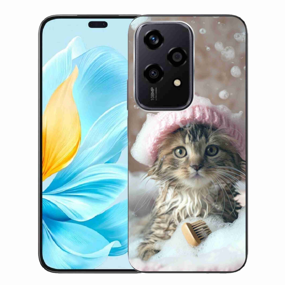 Gélový kryt mmCase na Honor 200 Lite 5G - mačiatko a kúpeľ