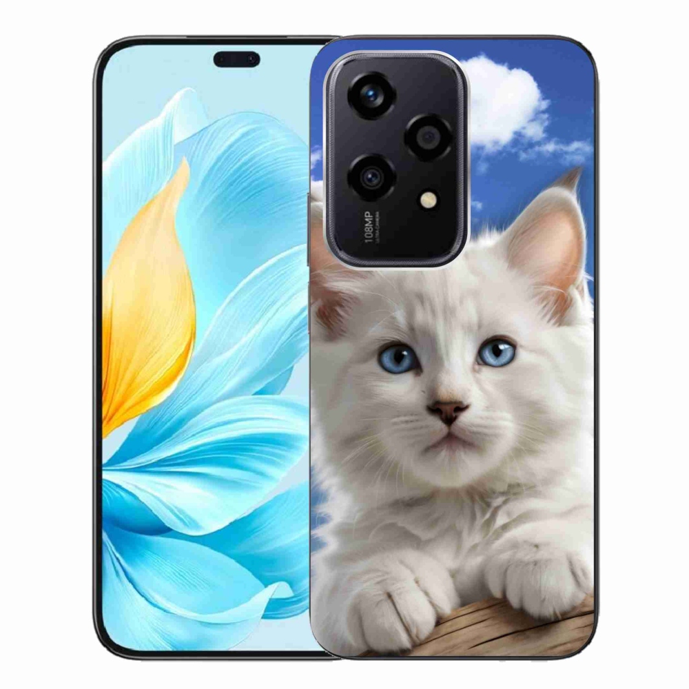 Gélový kryt mmCase na Honor 200 Lite 5G - mačiatko a oblaky