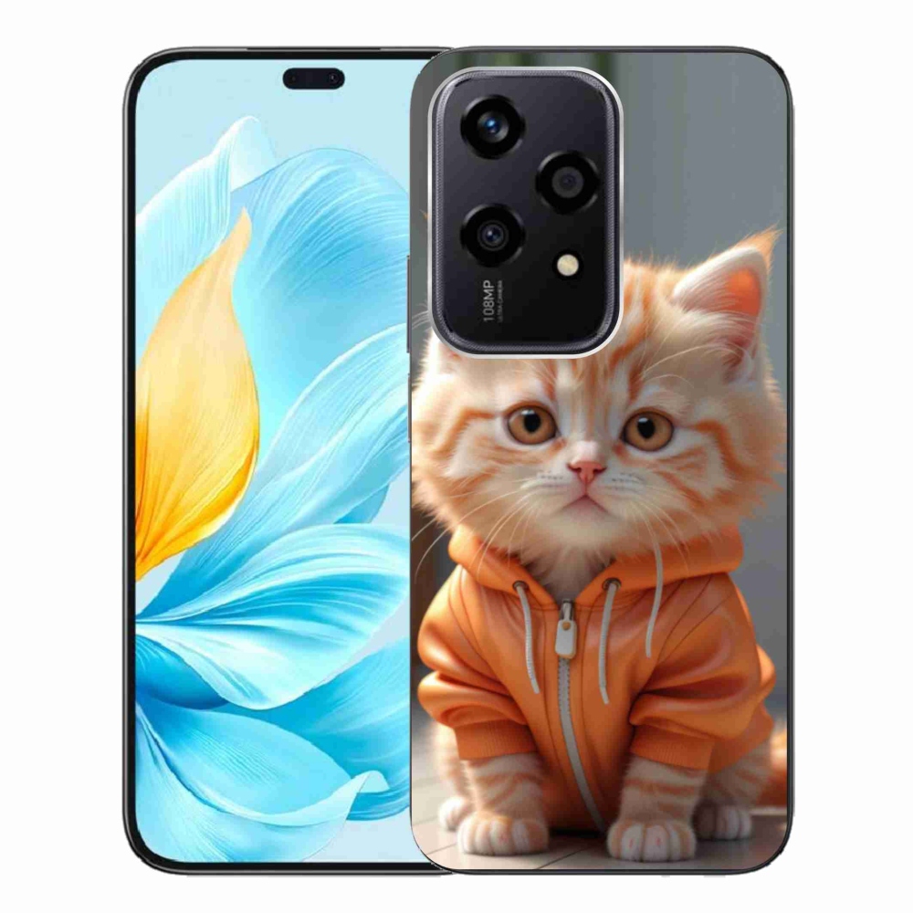 Gélový kryt mmCase na Honor 200 Lite 5G - mačiatko v mikine