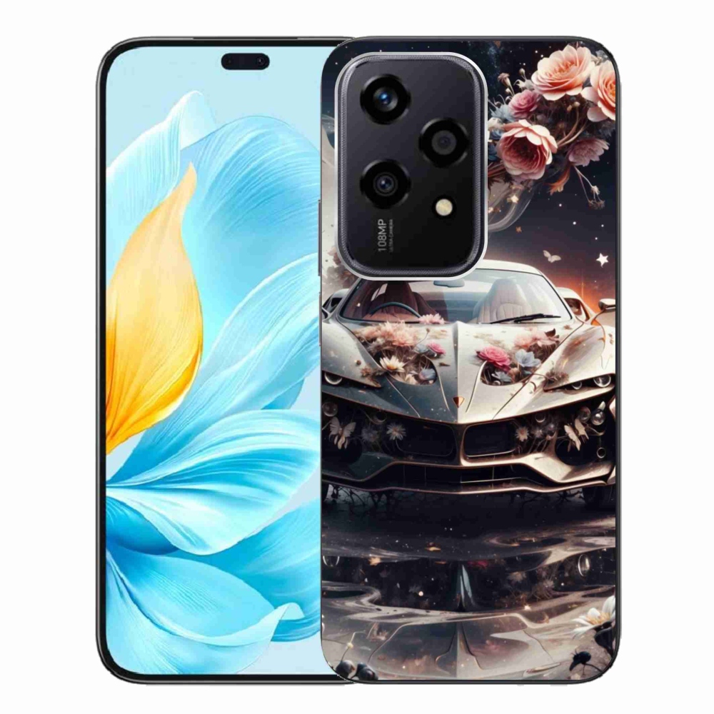 Gélový kryt mmCase na Honor 200 Lite 5G - kvetinový športový automobil
