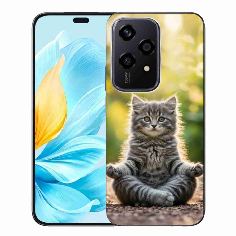 Gélový kryt mmCase na Honor 200 Lite 5G - meditujúce mačiatko