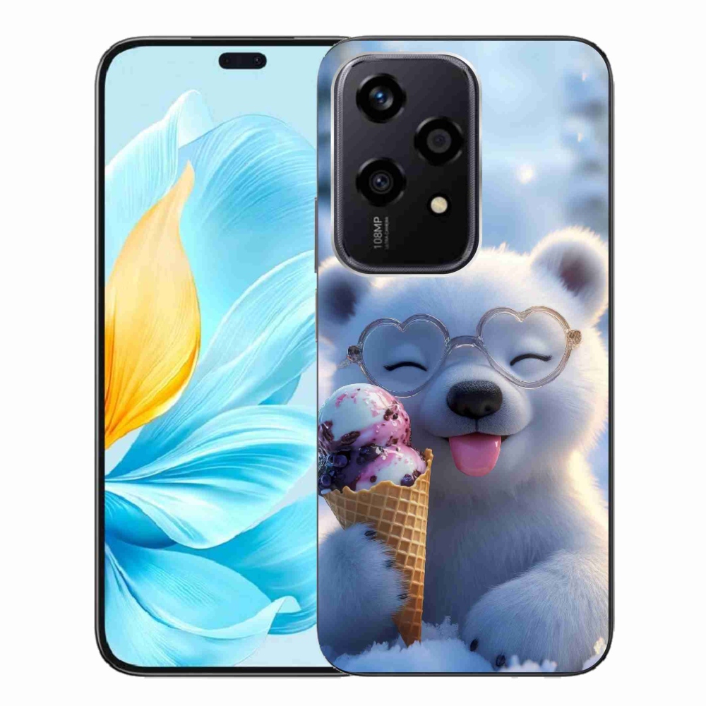 Gélový kryt mmCase na Honor 200 Lite 5G - medvedík so zmrzlinou
