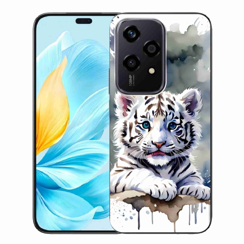 Gélový kryt mmCase na Honor 200 Lite 5G - mláďa bieleho tigra