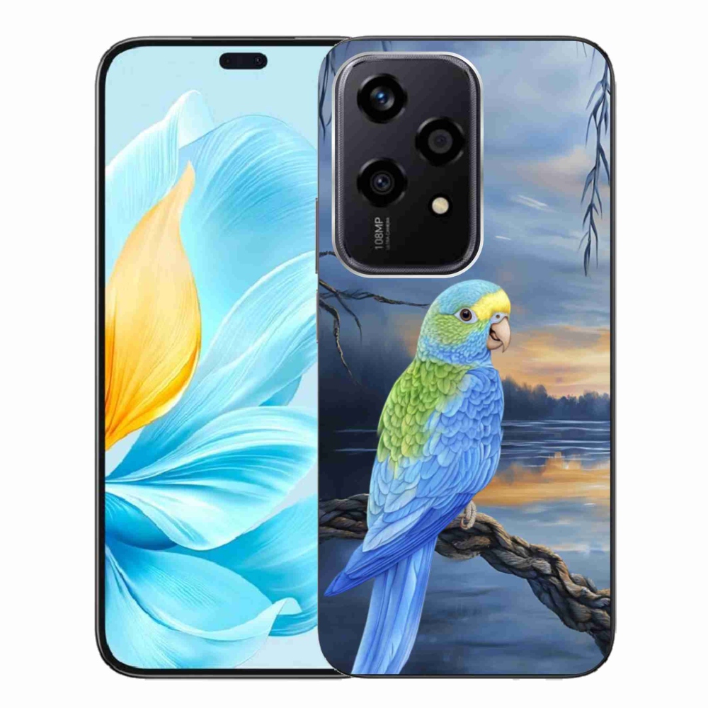 Gélový kryt mmCase na Honor 200 Lite 5G - modrý papagáj