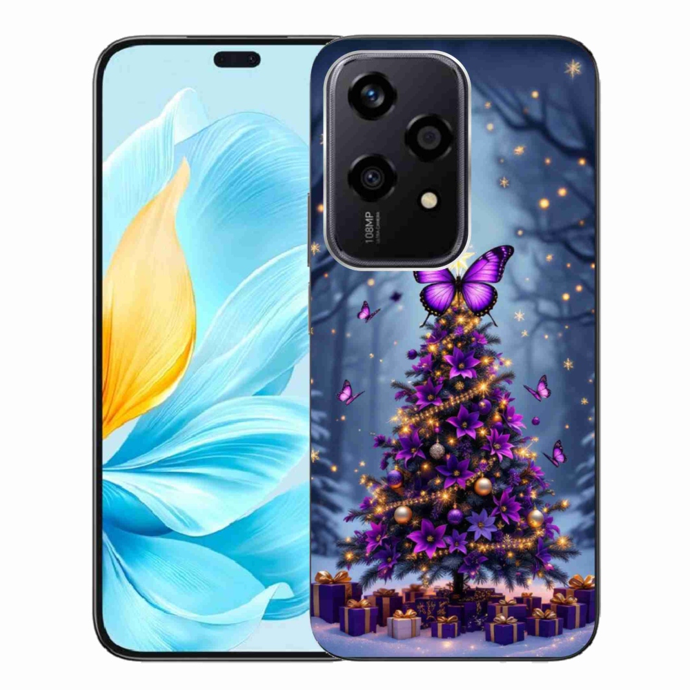 Gélový kryt mmCase na Honor 200 Lite 5G - motýlí vianočný stromček