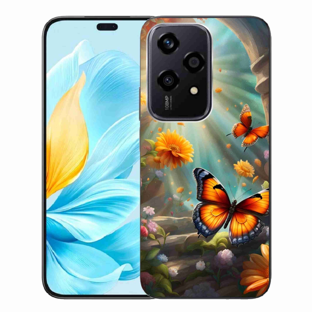 Gélový kryt mmCase na Honor 200 Lite 5G - motýlia záhrada 2