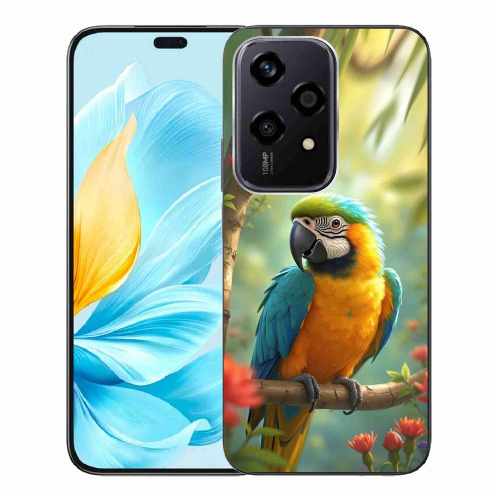 Gélový kryt mmCase na Honor 200 Lite 5G - papagáj ara modrožltá