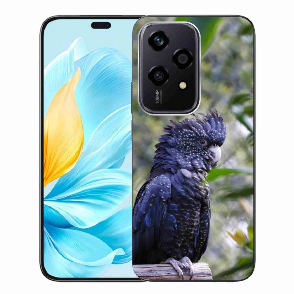 Gélový kryt mmCase na Honor 200 Lite 5G - papagáj kakadu čierny