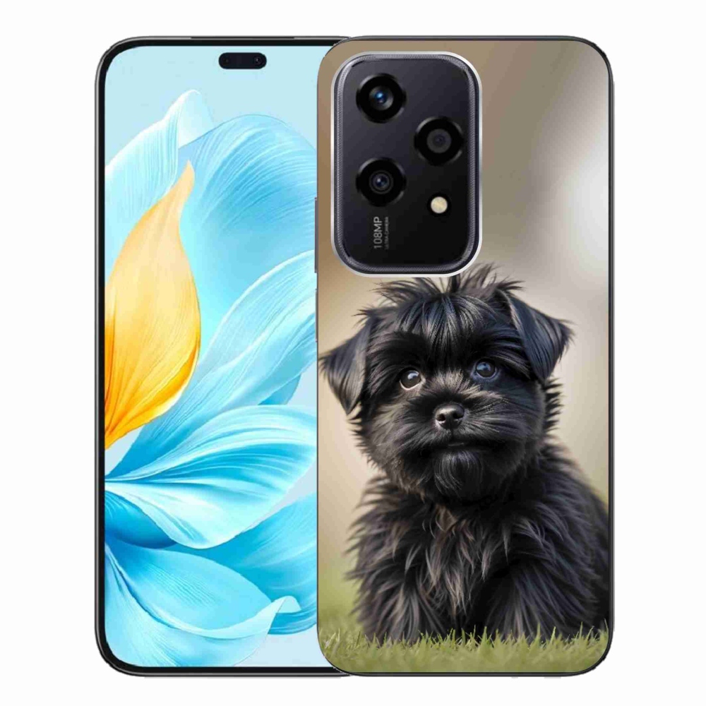 Gélový kryt mmCase na Honor 200 Lite 5G - roztomilý čierny psík