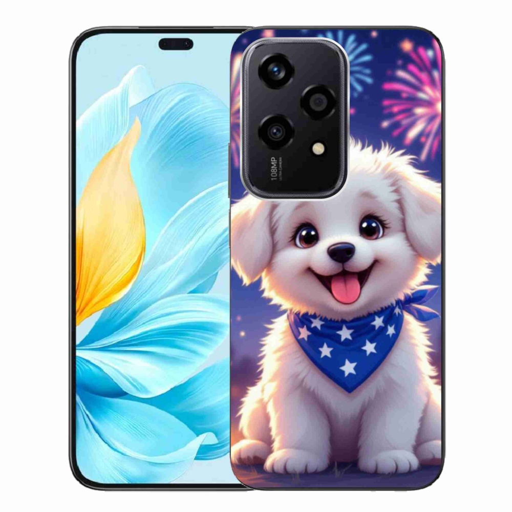 Gélový kryt mmCase na Honor 200 Lite 5G - slávnostné šteňa