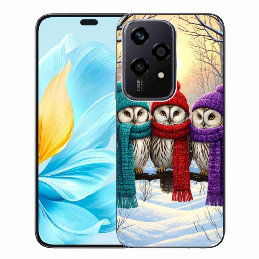 Gélový kryt mmCase na Honor 200 Lite 5G - soví priatelia