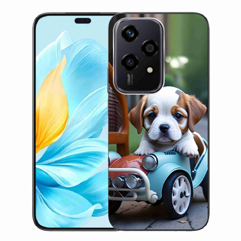 Gélový kryt mmCase na Honor 200 Lite 5G - šteňa v retro aute