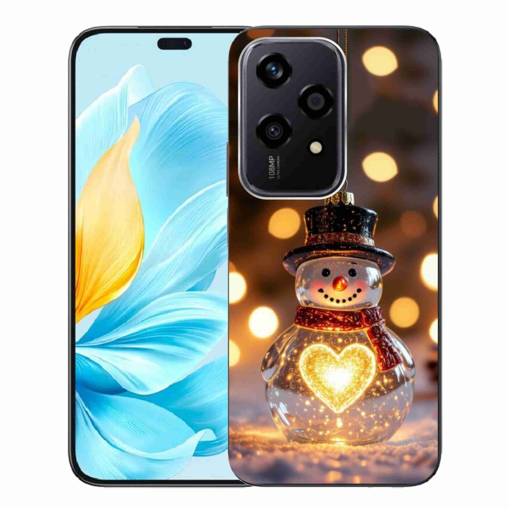Gélový kryt mmCase na Honor 200 Lite 5G - svietiaci vianočný snehuliak