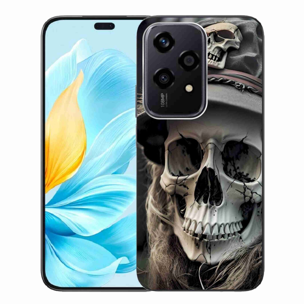 Gélový kryt mmCase na Honor 200 Lite 5G - temná lebka