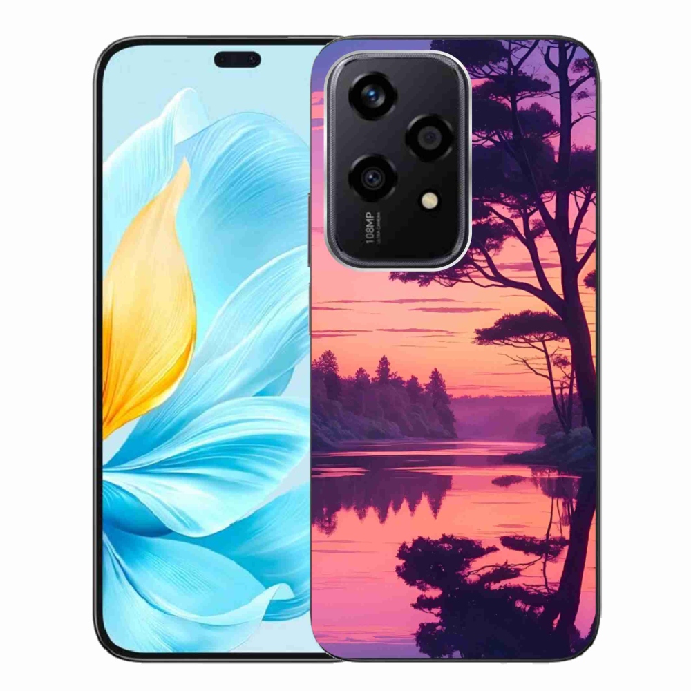 Gélový kryt mmCase na Honor 200 Lite 5G - západ slnka nad jazerom