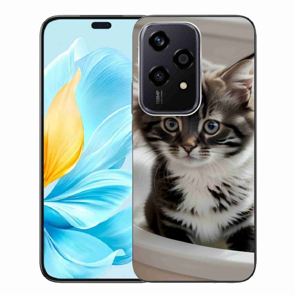 Gélový kryt mmCase na Honor 200 Lite 5G - zvedavé mačiatko