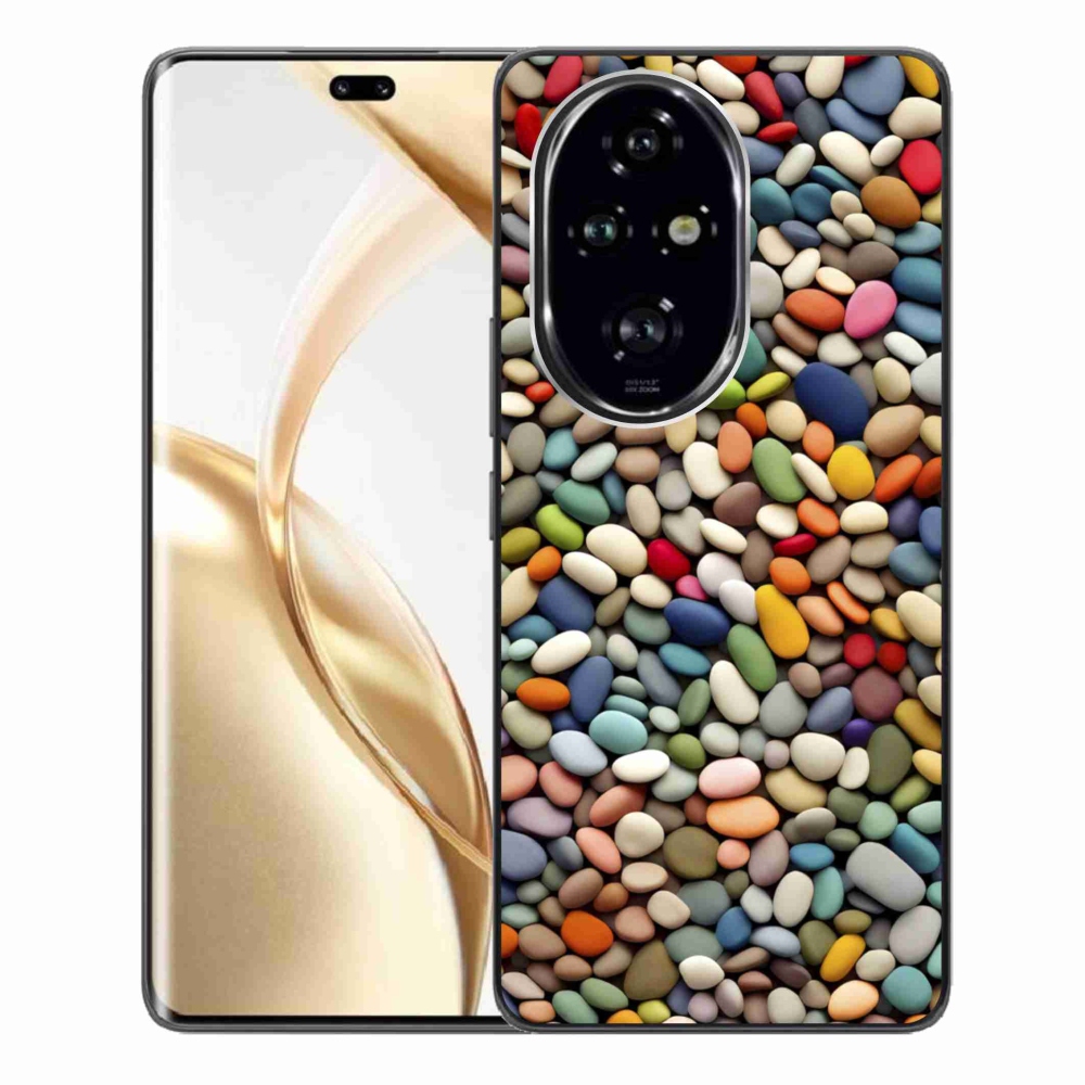 Gélový kryt mmCase na Honor 200 Pro 5G - farebné kamienky 2
