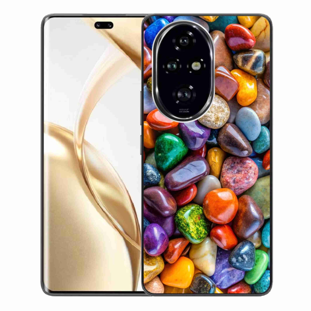 Gélový kryt mmCase na Honor 200 Pre 5G - farebné kamienky