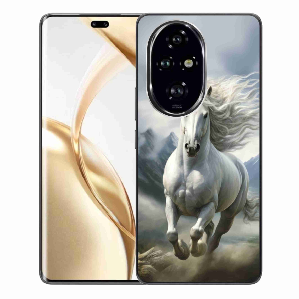Gélový kryt mmCase na Honor 200 Pro 5G - bežiaci biely kôň 3