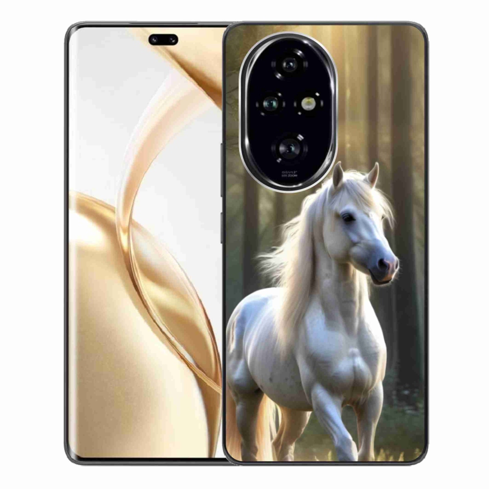 Gélový kryt mmCase na Honor 200 Pro 5G - biely kôň 3