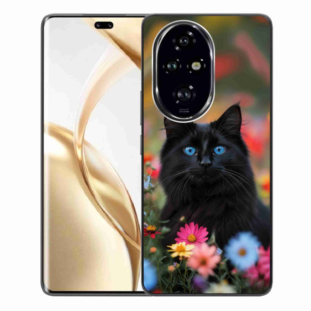 Gélový kryt mmCase na Honor 200 Pro 5G - čierne mačiatko 4