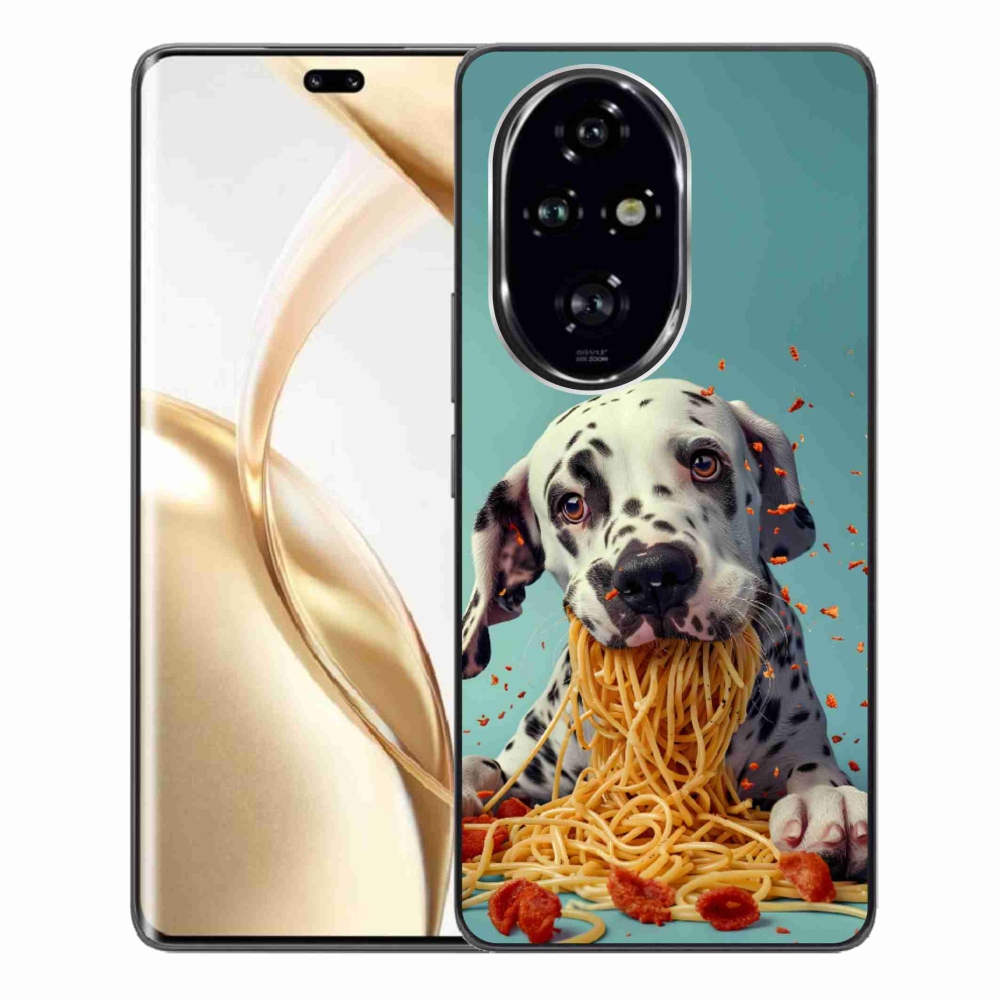 Gélový kryt mmCase na Honor 200 Pre 5G - dalmatín a špagety