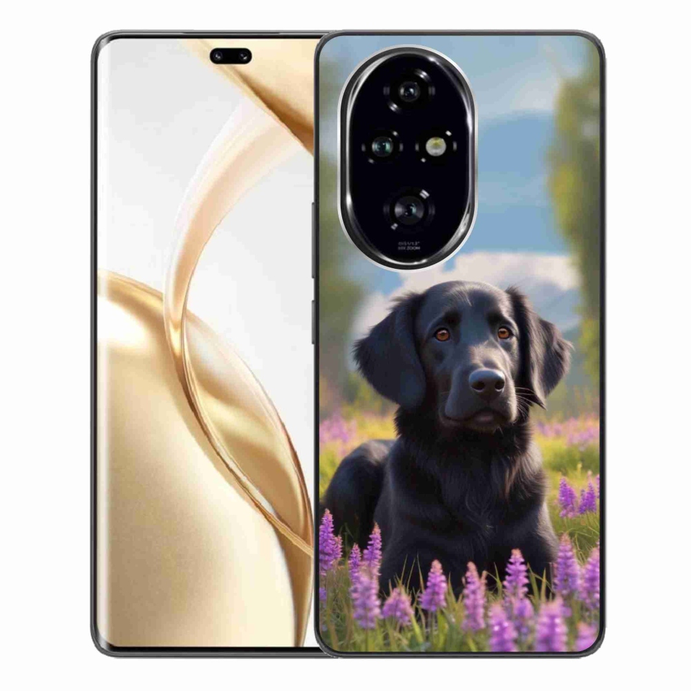 Gélový kryt mmCase na Honor 200 Pro 5G - elegantný čierny retriever
