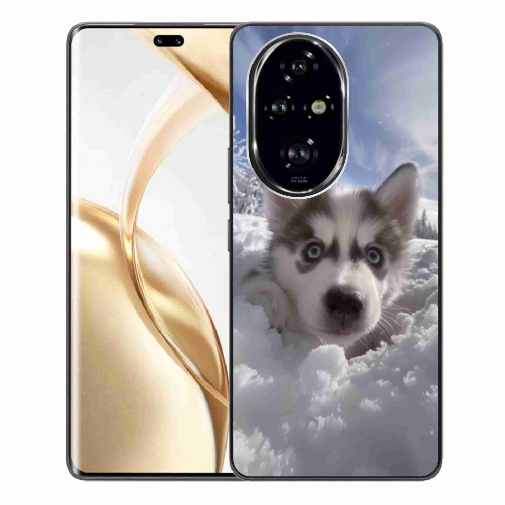 Gélový kryt mmCase na Honor 200 Pre 5G - husky v snehu