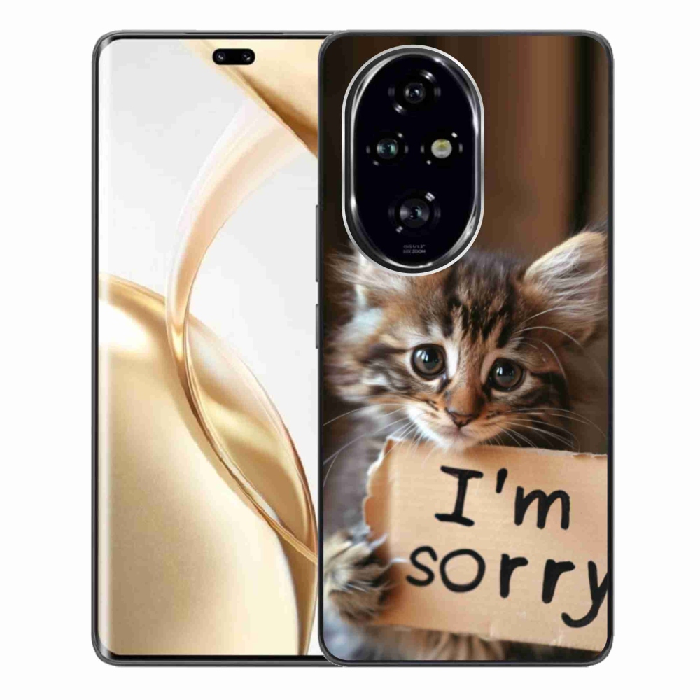 Gélový kryt mmCase na Honor 200 Pre 5G - mačacie ospravedlnenie