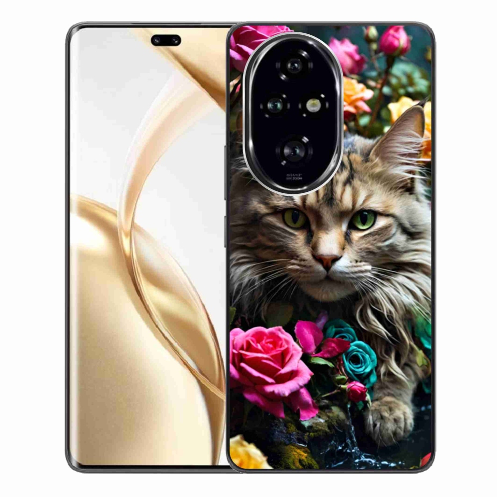 Gélový kryt mmCase na Honor 200 Pro 5G - mačacie pohľad 2
