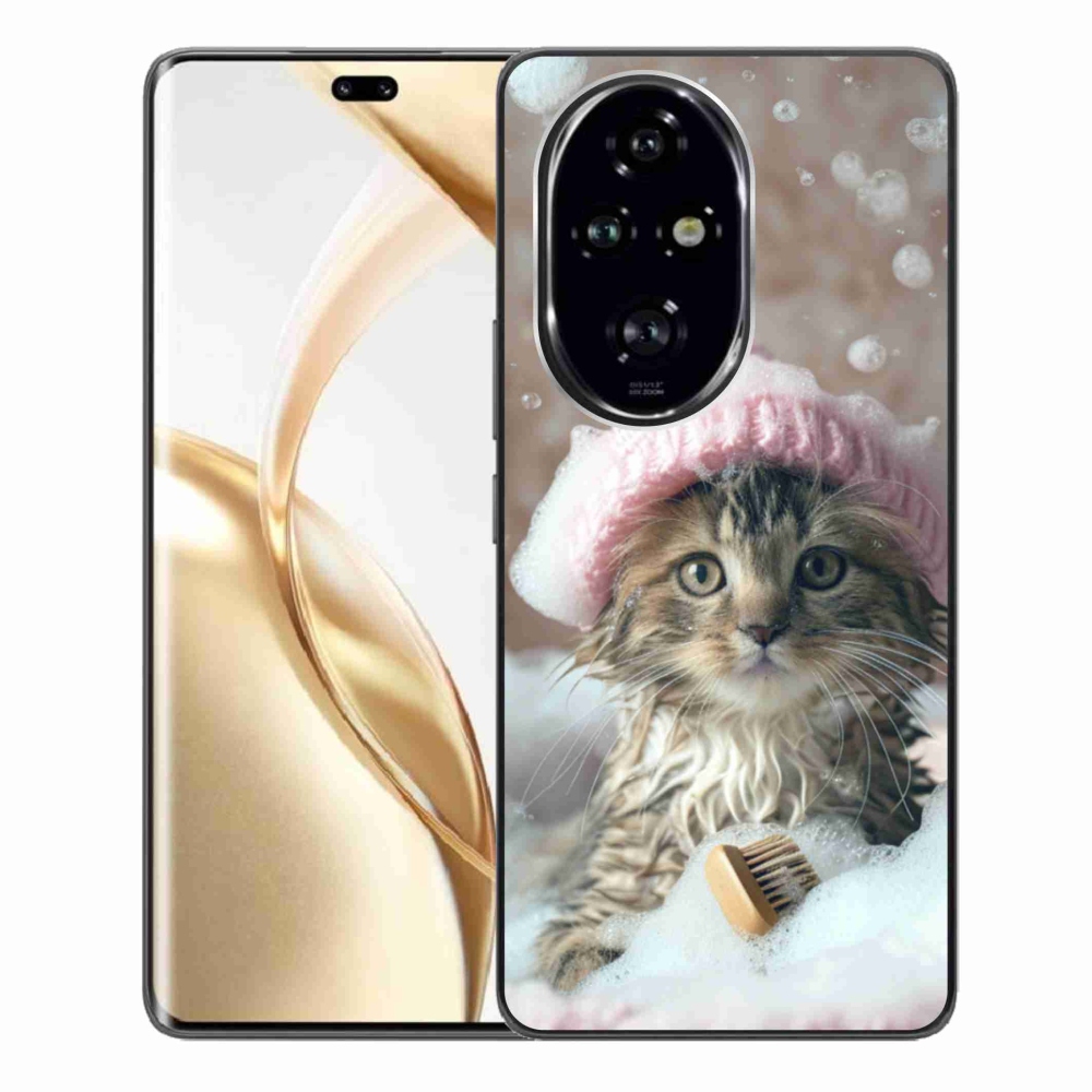 Gélový kryt mmCase na Honor 200 Pre 5G - mačiatko a kúpeľ