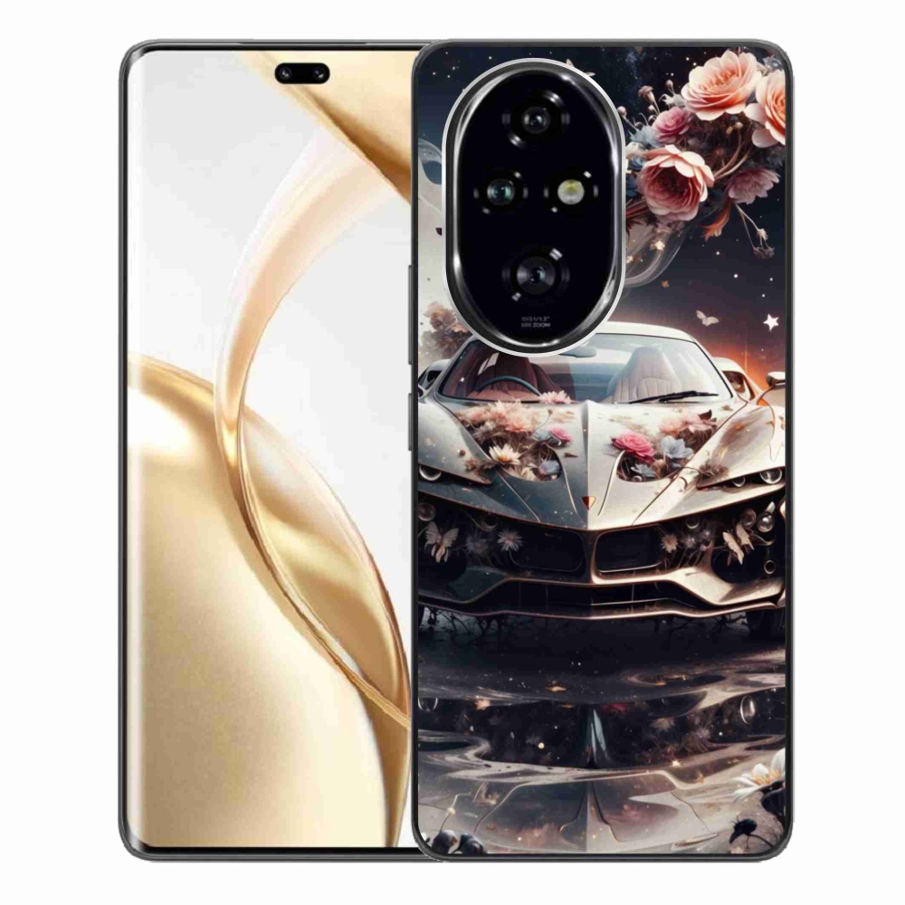Gélový kryt mmCase na Honor 200 Pro 5G - kvetinový športový automobil