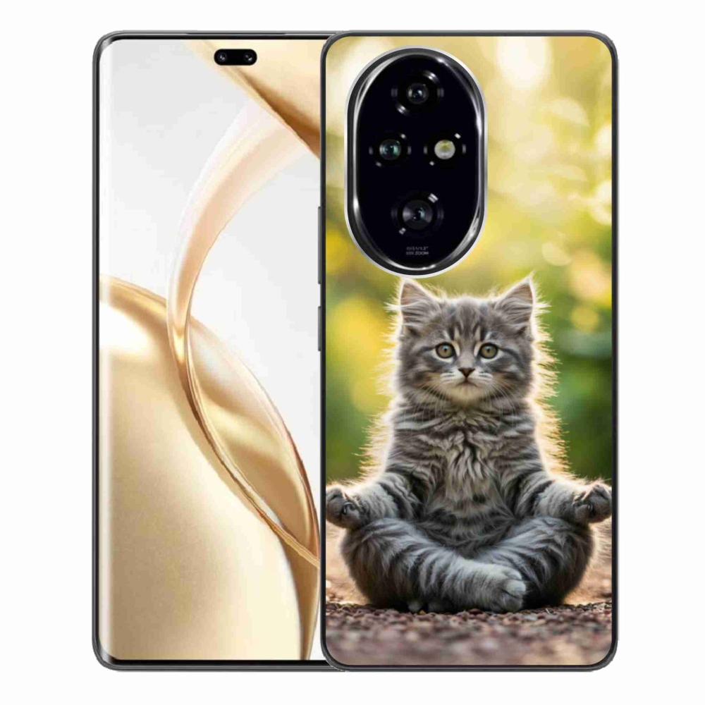 Gélový kryt mmCase na Honor 200 Pre 5G - meditujúce mačiatko