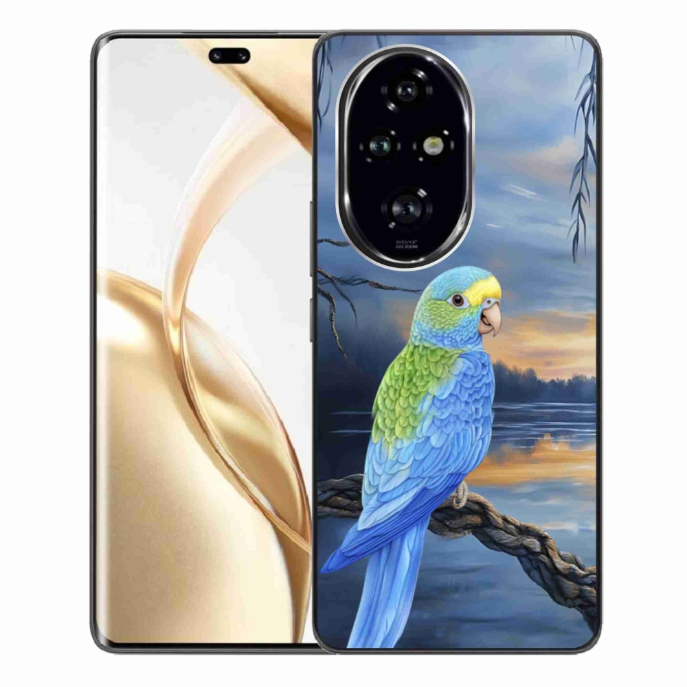 Gélový kryt mmCase na Honor 200 Pre 5G - modrý papagáj