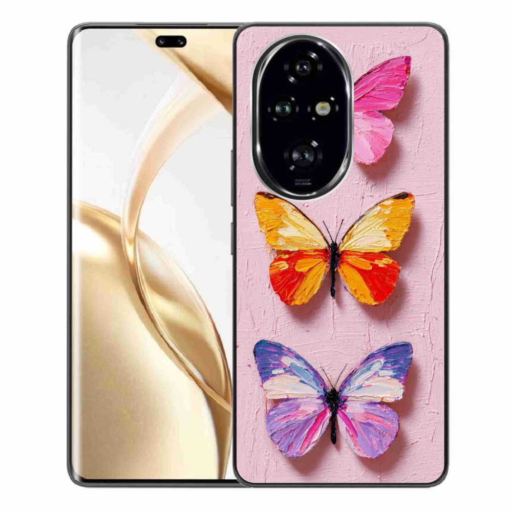 Gélový kryt mmCase na Honor 200 Pre 5G - motýlia trojica