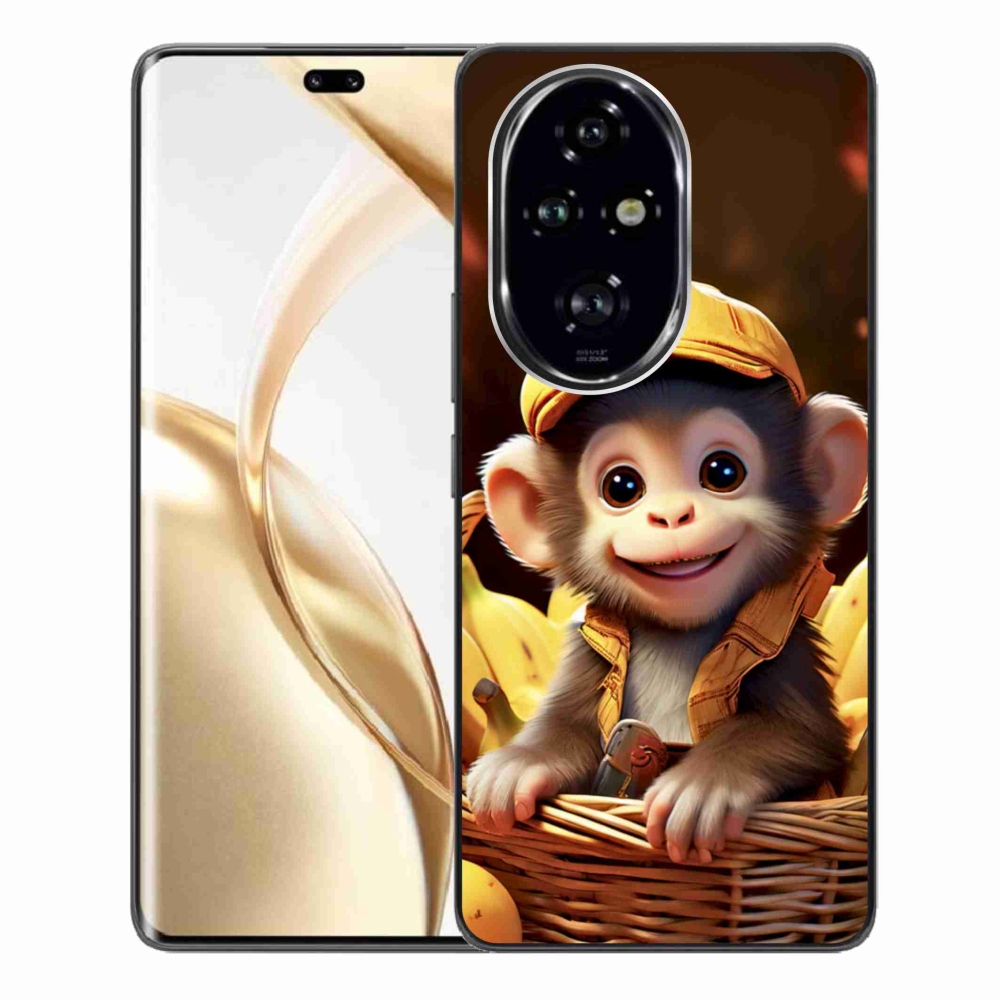 Gélový kryt mmCase na Honor 200 Pro 5G - opice v košíku