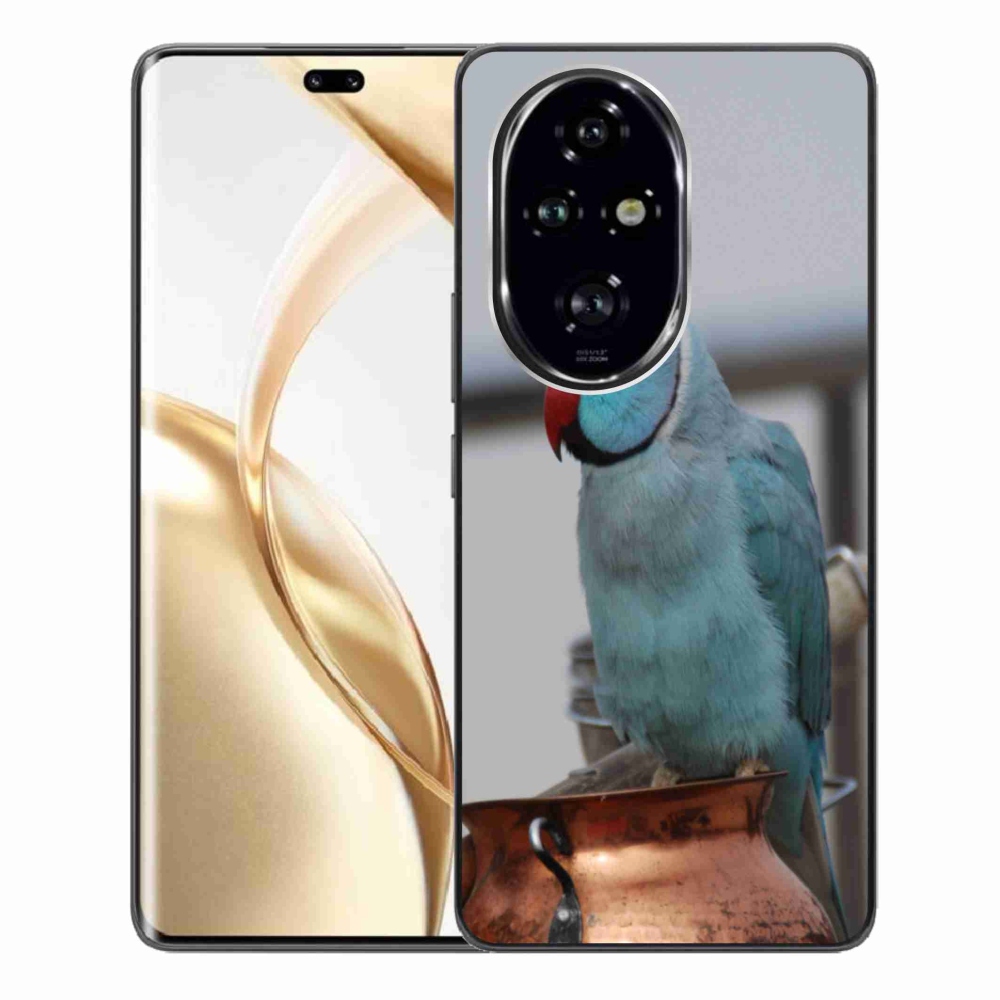 Gélový kryt mmCase na Honor 200 Pre 5G - papagáj alexander modrý