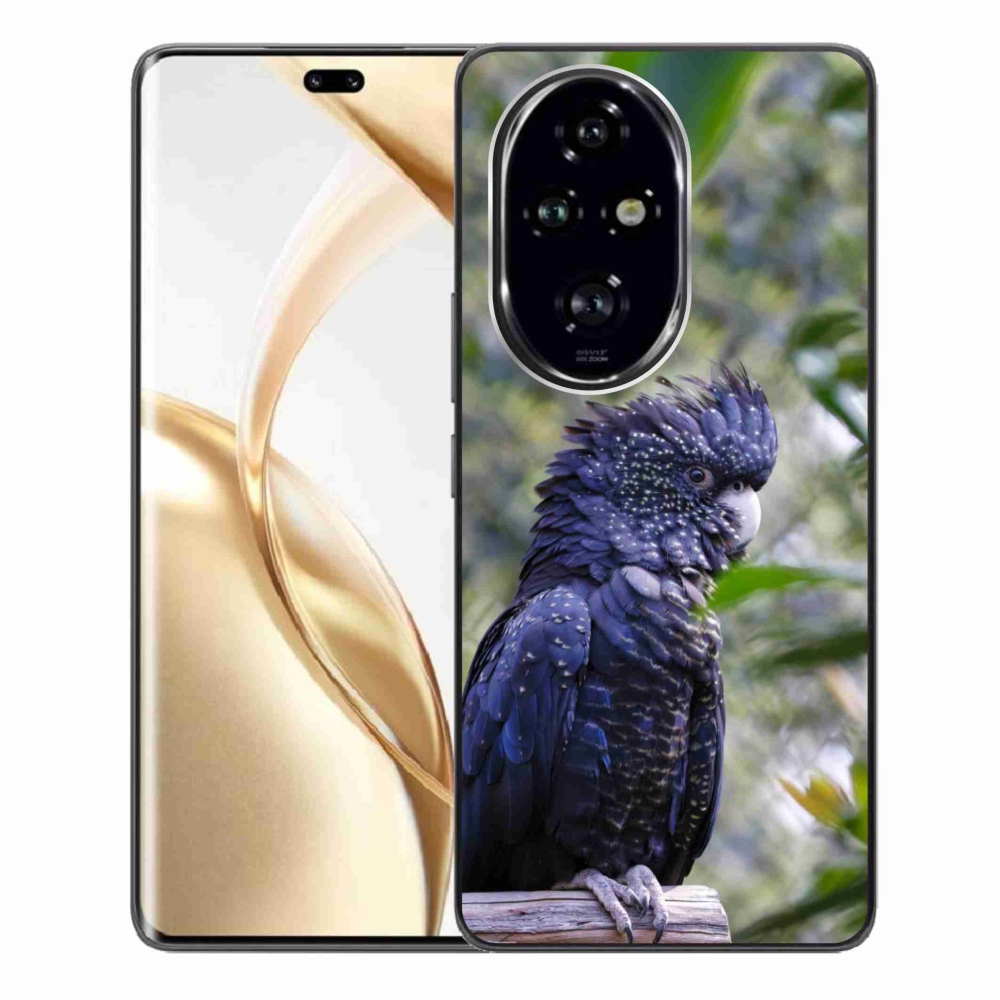 Gélový kryt mmCase na Honor 200 Pre 5G - papagáj kakadu čierny