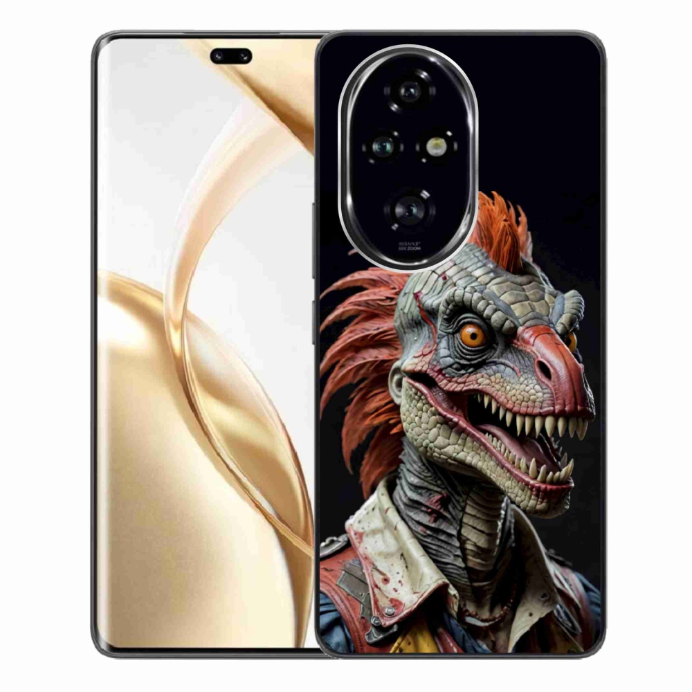 Gélový kryt mmCase na Honor 200 Pro 5G - punk dinosaurus