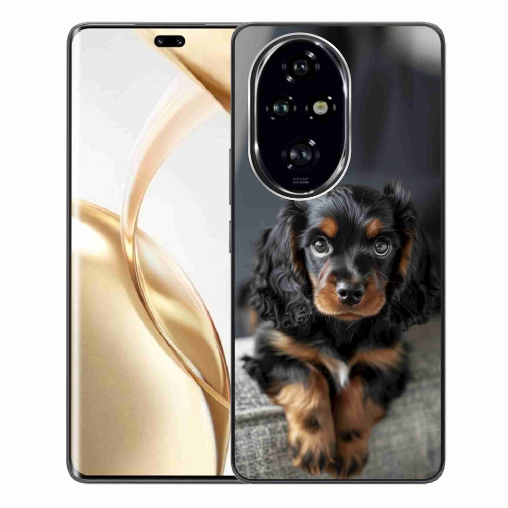 Gélový kryt mmCase na Honor 200 Pre 5G - roztomilý dlhosrstý jazvečík