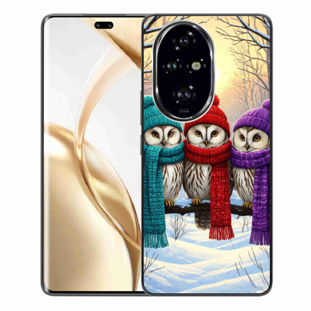 Gélový kryt mmCase na Honor 200 Pro 5G - soví priatelia